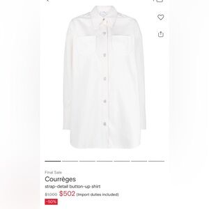 Courreges white shirt